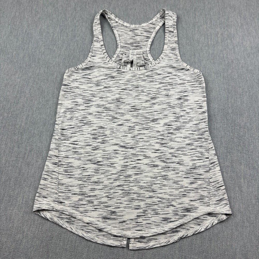 Lululemon Tank Top Womens 4 Gray Salute the Sun Singlet II Racerback Activewear